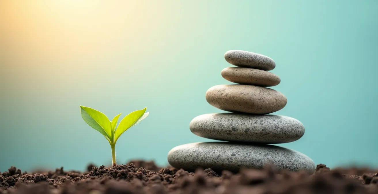 Symbolische Darstellung des langfristigen Vermögensaufbaus