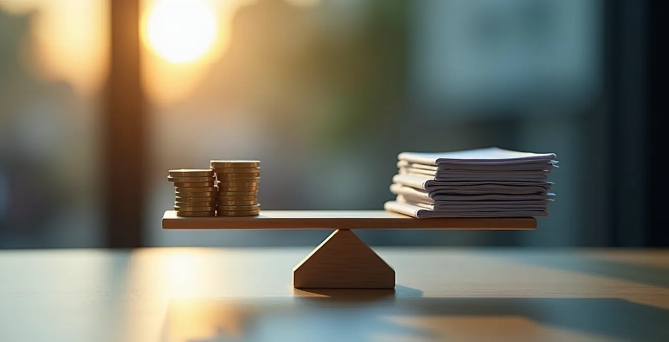 Visuelle Darstellung der Kostenersparnis durch optimalen Selbstbehalt über 10 Jahre