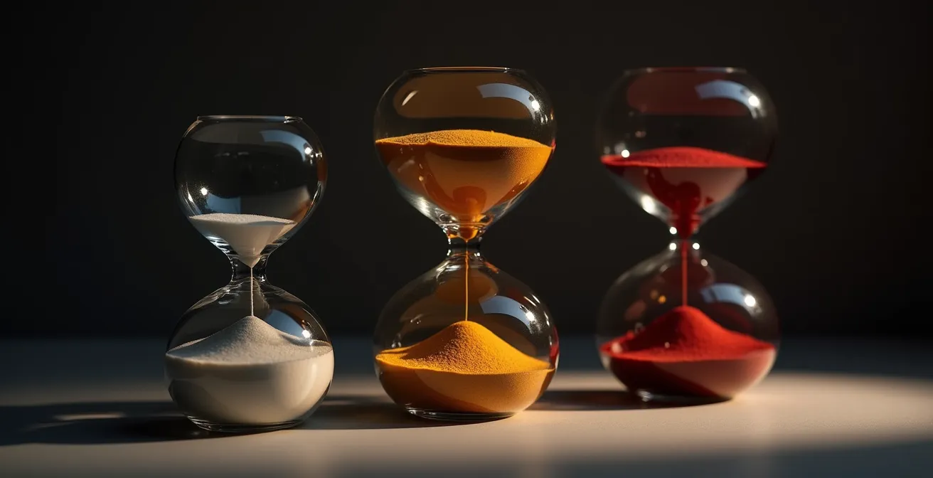 Drei Zeitebenen der kulturellen Immersion symbolisch dargestellt