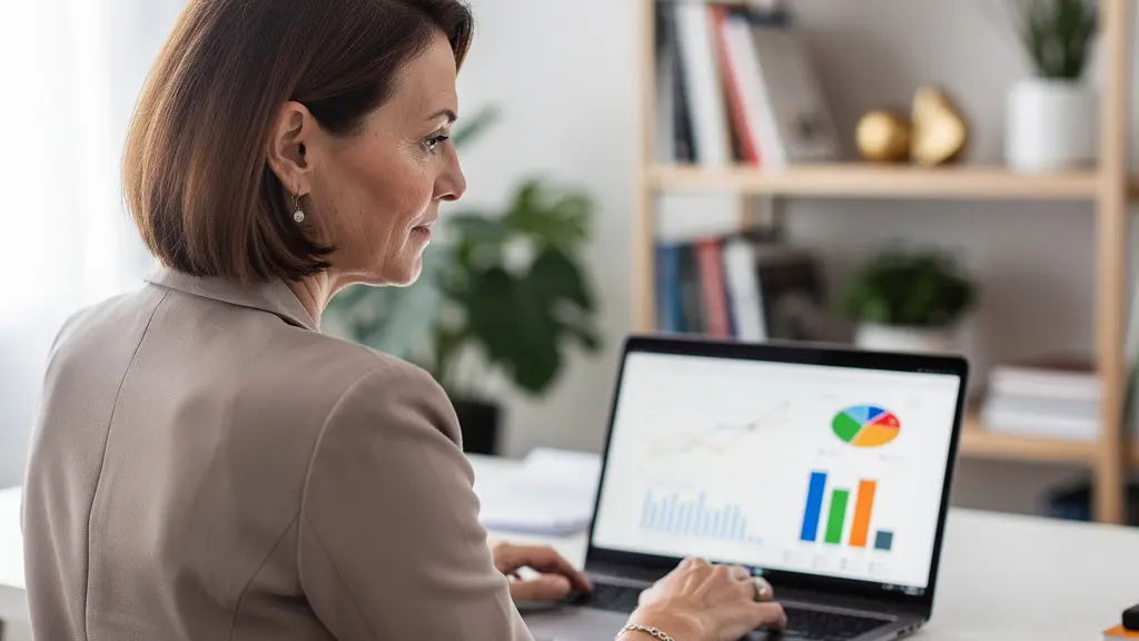 Analyse von Schweizer Immobiliendaten am Laptop für Online-Bewertung